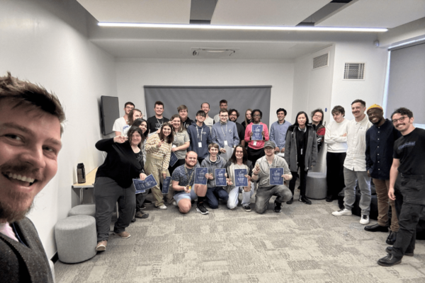 Students from the South Central Institute of Technology who have taken part in the first ever Games Jam event at the College.